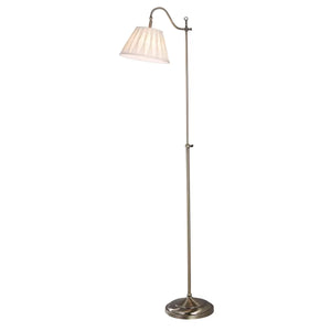 Suffolk Rise & Fall Floor Lamp with Pleated Shade