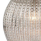 Lampe de table double Sonia en laiton et argent avec abat-jour taupe