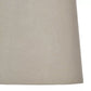 Lampe de table double Sonia en laiton et argent avec abat-jour taupe