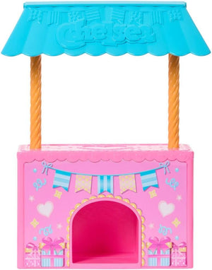 Barbie Family & Friends Club Chelsea Surprise Birthday Party Playset with Chelsea Small Doll (Brunette), Transforming Doghouse & 10+ Accessories, JJB41