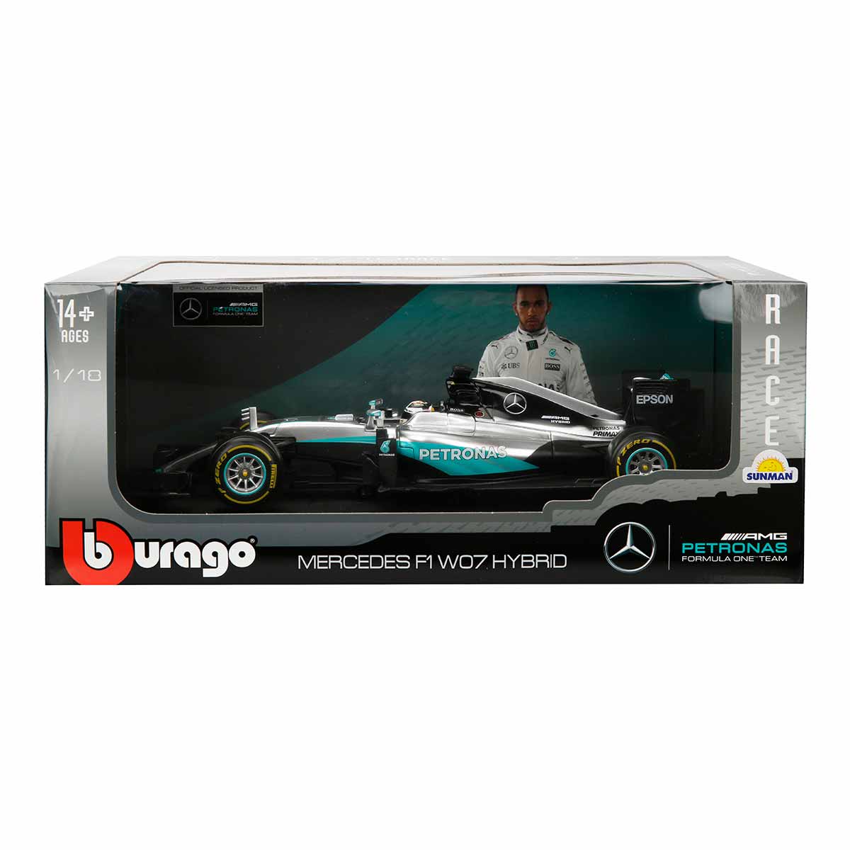 Mercedes AMG Petronas F1 W07 1:18 Diecast Model – Nico Rosberg image 9