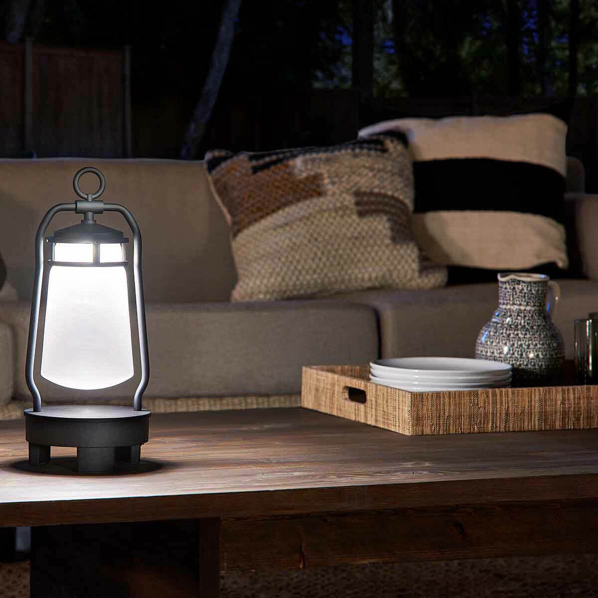 Kichler Lyndon Portable Bluetooth Speaker Lantern - Textured Black image 3