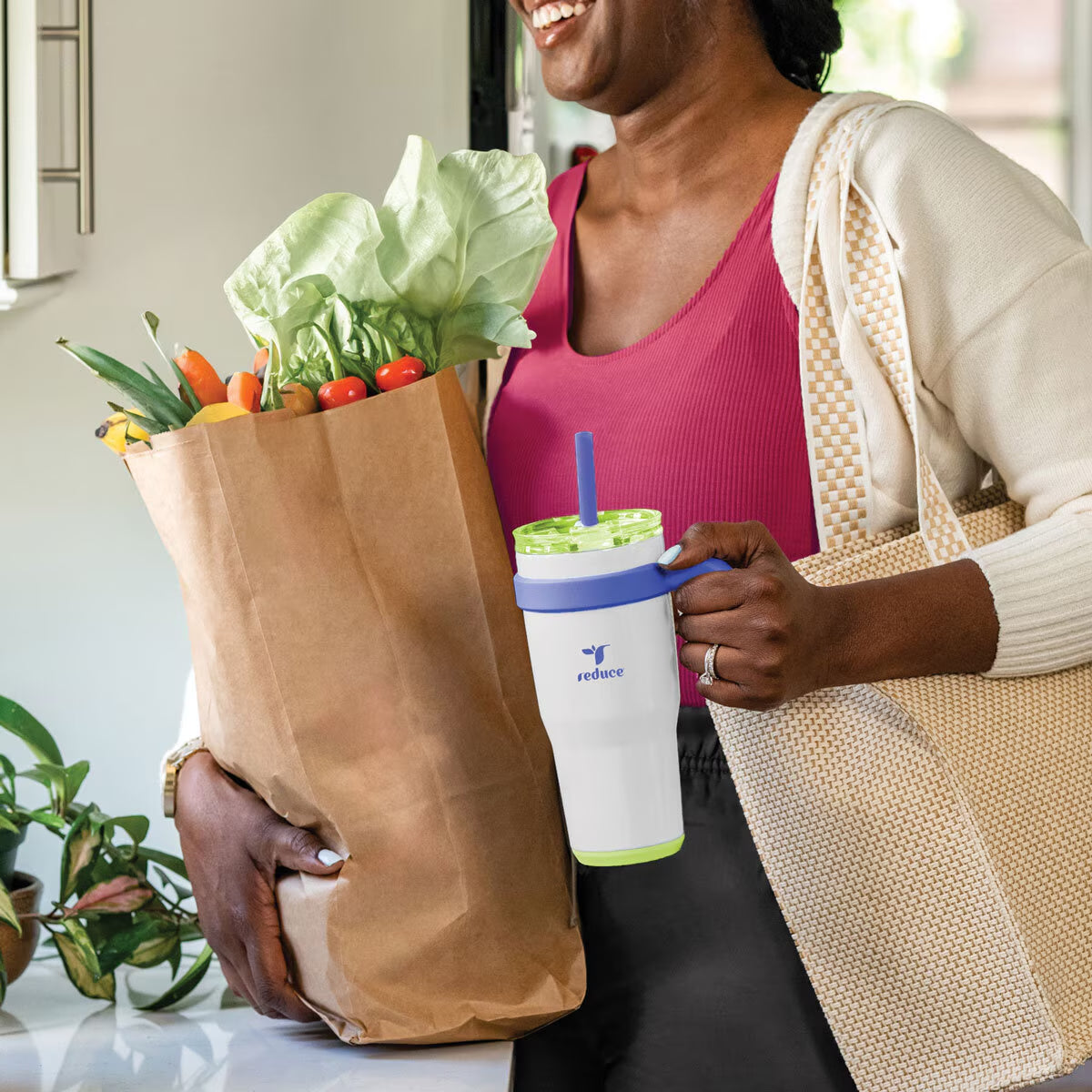 Reduce Cold1 Mug 700Ml, 2 Pack in Black & White image 3