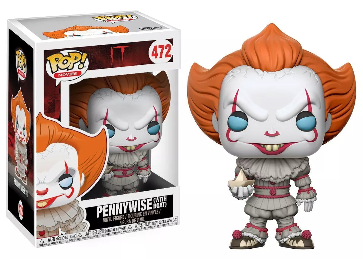 Funko Pop! Movies: It - Pennywise with Boat Vinyl Figure #472 image 0