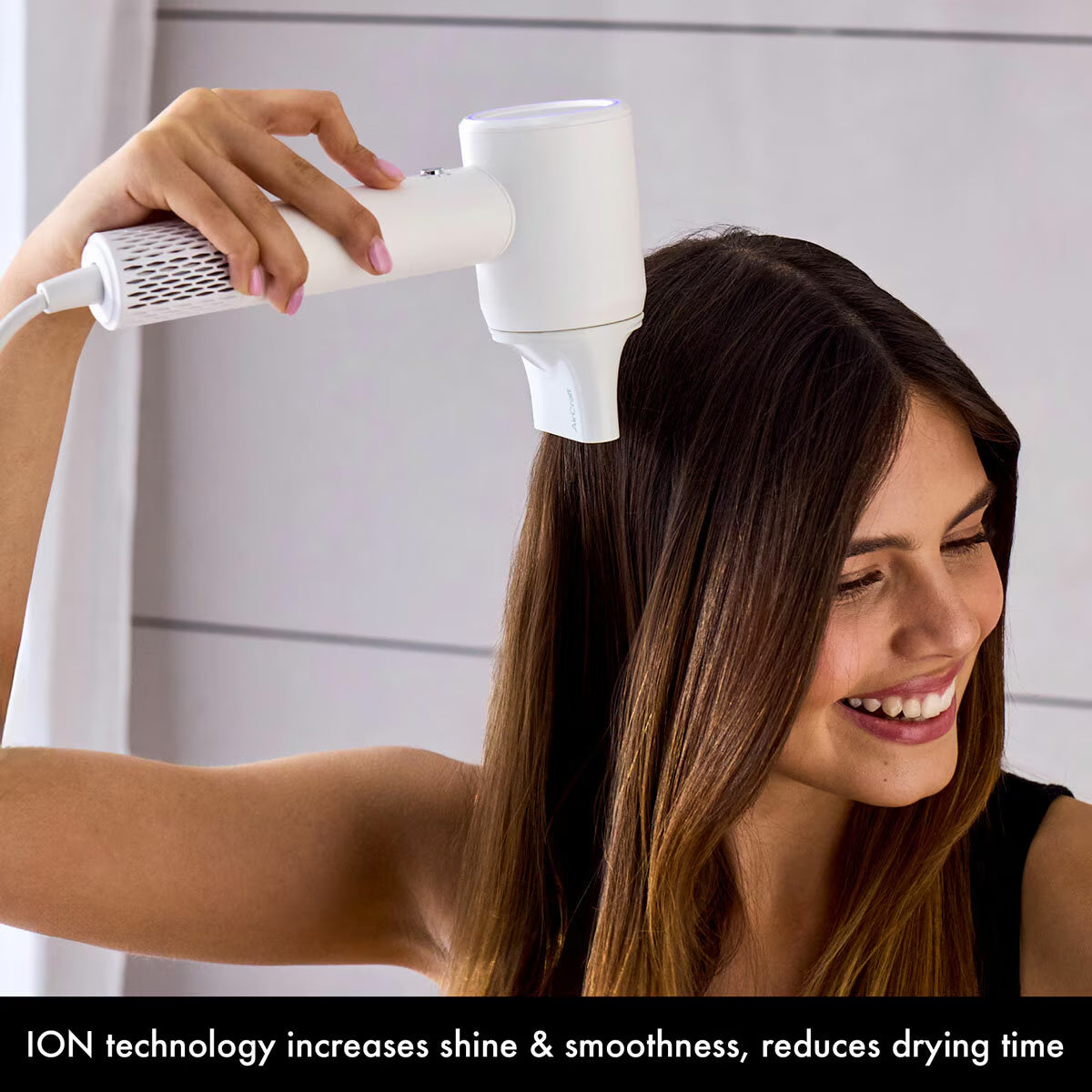 Aircraft Airmotion AIRHD1-W High Speed Ionic Hair Dryer with Heat Control in Snow White