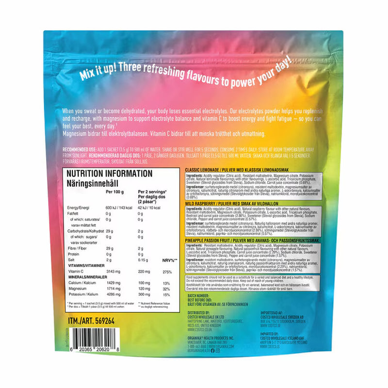 Organika Electrolytes Variety Pack 45Ct