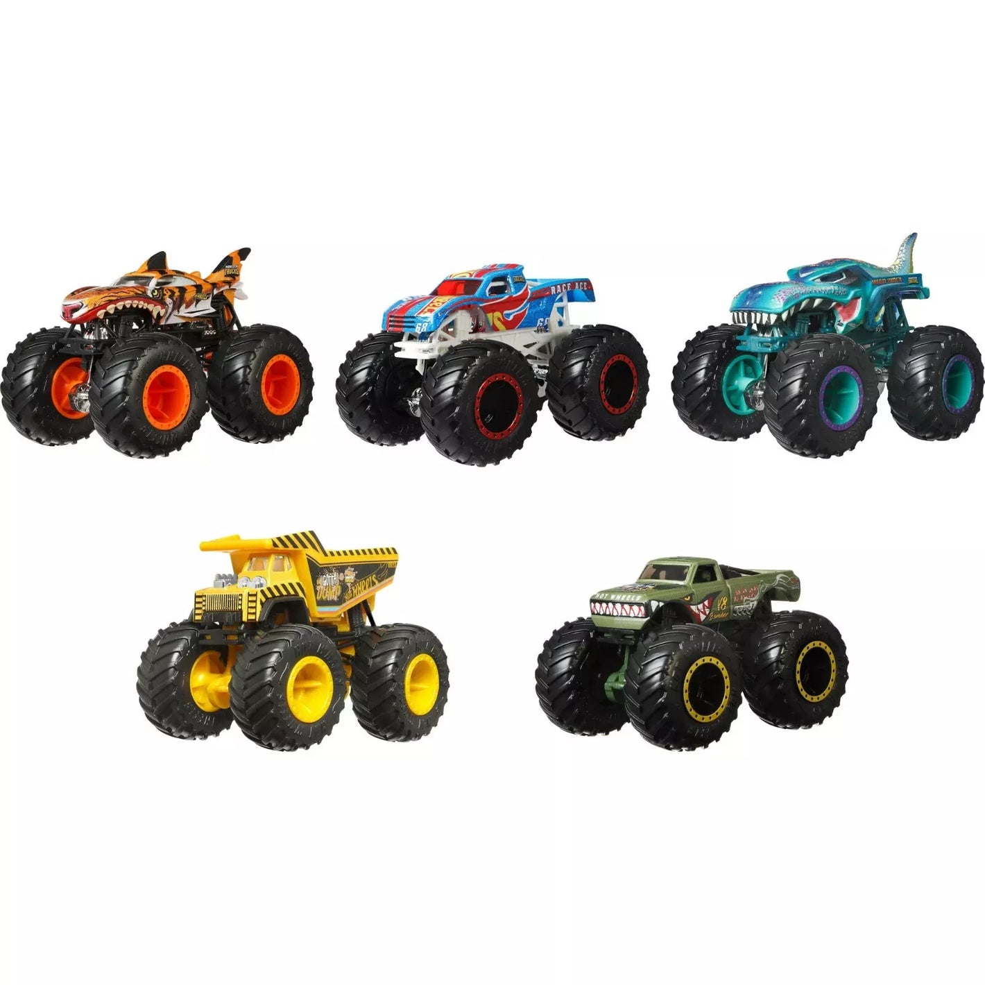 Hot Wheels Monster Trucks Crash Crew, 1:64 5-Pack image 0