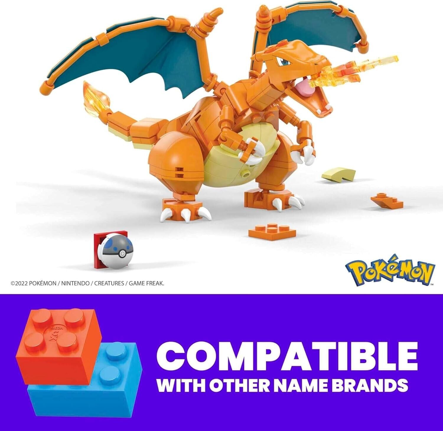 MEGA Pokémon Charizard Action Figure Building Set image 3