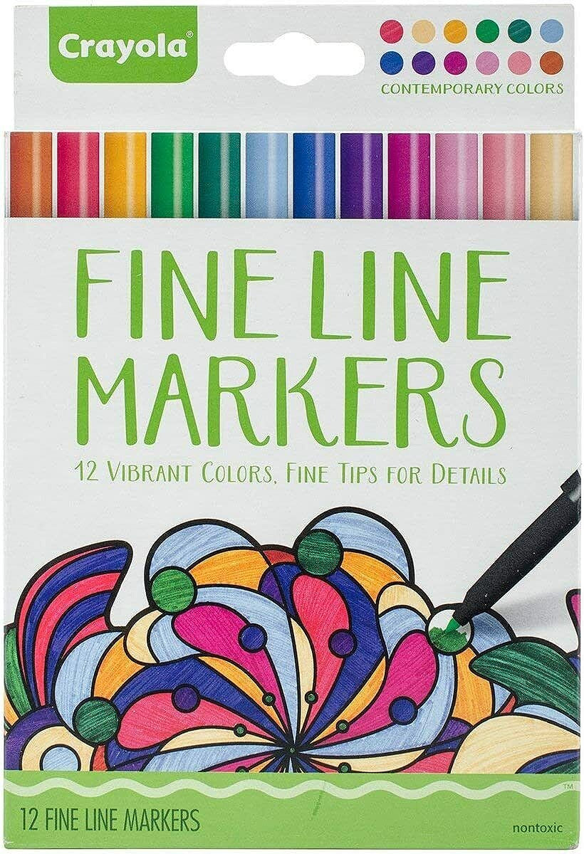 Crayola Fine line Adult Colouring Markers image 0