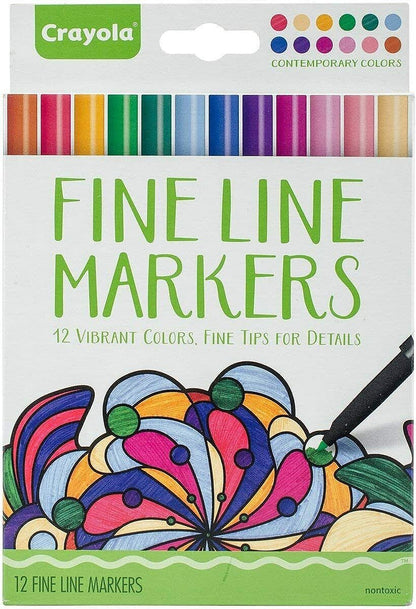 Crayola Fine line Adult Colouring Markers image 0