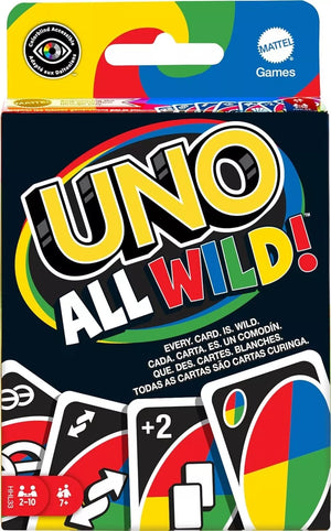 Mattel Games UNO All Wild Card Game with 112 Cards image 0
