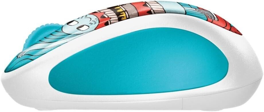 Logitech m317c Wireless Mouse Skate Burger Doodle Collection image 1