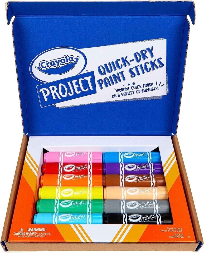 Crayola Quick Dry Paint Sticks Paint Set image 1