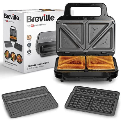 VST098 Ultimate 3-in-1 Snack Maker | Breville | Sandwich, Waffle & Panini
