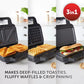 VST098 Ultimate 3-in-1 Snack Maker | Breville | Sandwich, Waffle & Panini