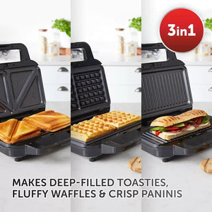 VST098 Ultimate 3-in-1 Snack Maker | Breville | Sandwich, Waffle & Panini