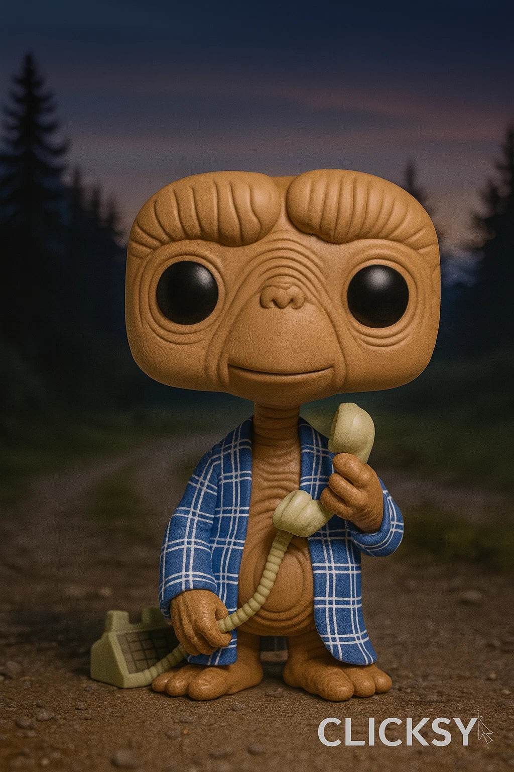 Funko Pop! E.T. The Extra-Terrestrial E.T. in Flannel/Robe image 1