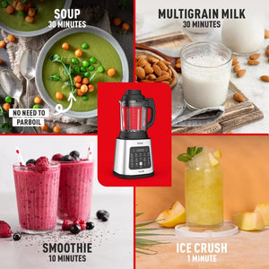 Blender et robot culinaire 2 en 1 Tefal Perfectmix avec lames amovibles et panier vapeur