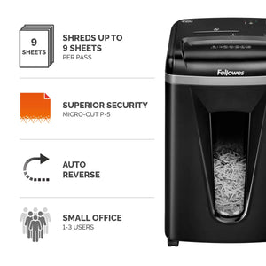 Broyeur de documents Fellowes Powershred 450M Micro Cut (9 feuilles)