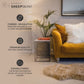 Naturally Sheepskins Long Wool Quad Rug, 180 X 110 Cm in Ivory