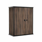 Keter Rosewood 4Ft 6" X 2Ft 4" (1.4 X 0.7M) 1,415 Litre Vertical Storage Shed with Shelves