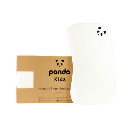 Panda Baby Memory Foam Bamboo Pillow, 12+ Months image 0