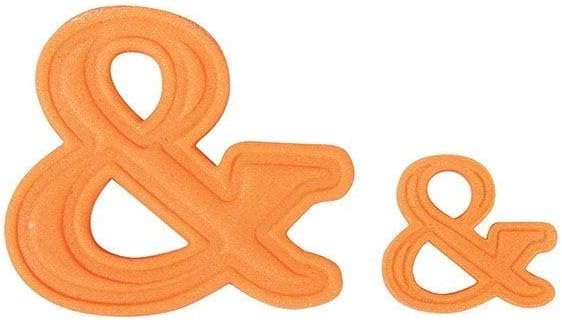 Cake Star Plastic Ampersand Cutters – Large & Small – White image 2