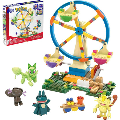 Mega Pokémon Building Toys Set Ferris Wheel Fun with 393 Pieces image 0