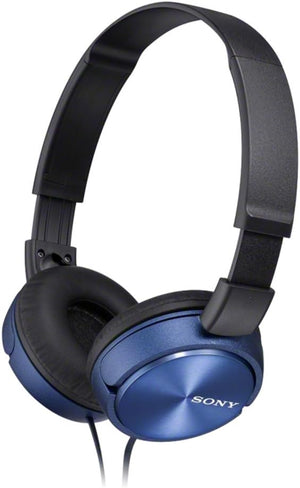 Sony MDR-ZX310 On-Ear Foldable Headphones – Metallic Blue image 0