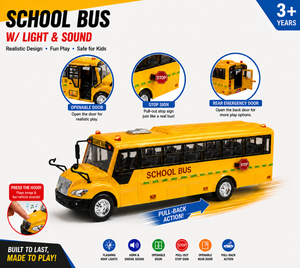Grand autobus scolaire jaune