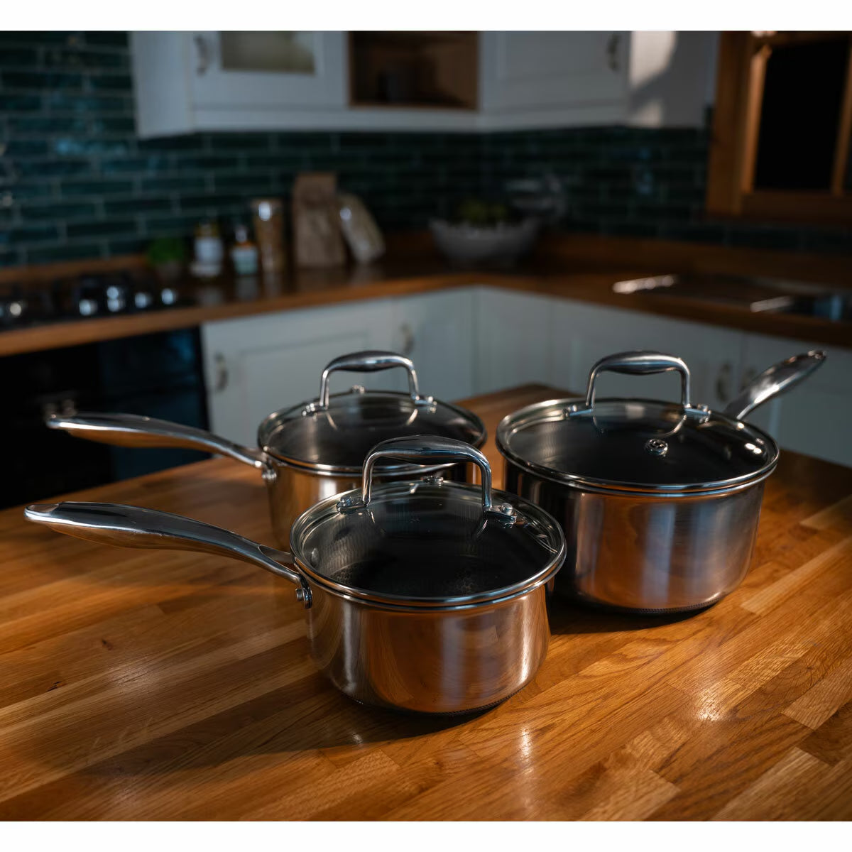 PRO STEEL Fusion 6 Piece Saucepan Set image 1