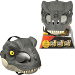 Mattel Jurassic World Rebirth T-Rex Rage Roar Mask with LED Eyes image 0