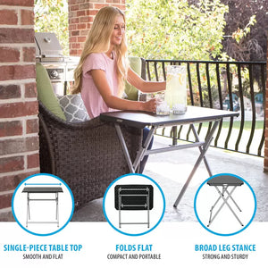 Table commerciale personnelle noire Lifetime 30" (2,5 pi)