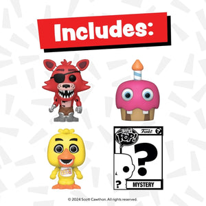 Funko Bitty POP! Five Nights at Freddy's Foxy, Cupcake, Chica, & Mystery image 1