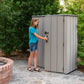 Lifetime 4Ft 6" X 2Ft 4" (1.4 X 0.7M) Vertical 1,510 Litre Storage Shed with Shelving - Model 60457