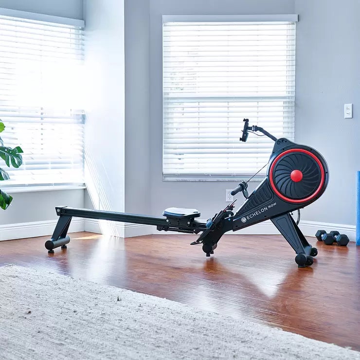 Echelon Row Smart Rowing Machine | 32 Resistance Levels | Foldable | Bluetooth | 136kg Capacity | Black