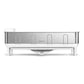 Simplehuman Stainless Steel Frame Dish Rack | 360° Swivel Spout | Anti-Residue Coating | Utensil Holder