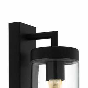 EGLO Bovolone 1-Light Modern Black Exterior Wall Lamp