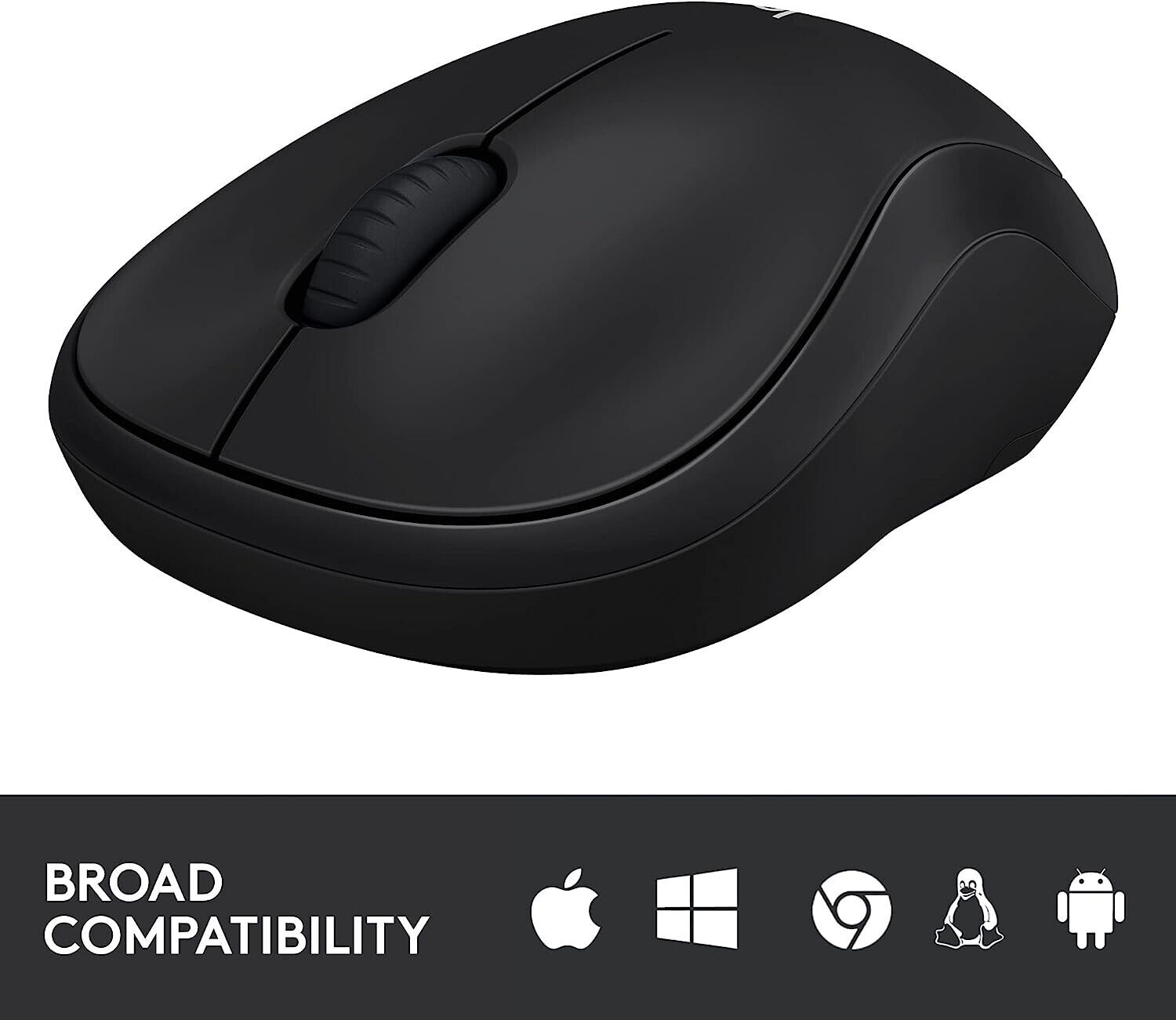 Logitech M185 Wireless Mouse USB Black image 4