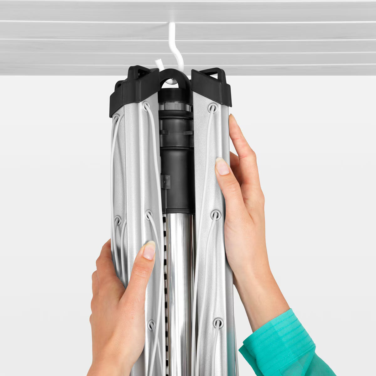 Brabantia Lift-O-Matic 50M Rotary Airer 50M with Ground Spike + Cover