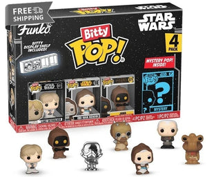 Funko Bitty POP! Star Wars 4-Pack – Luke, Obi-Wan, Jawa + Mystery Mini image 0