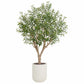 Artificial 8Ft Olive Tree in Planter