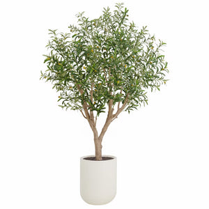 Artificial 8Ft Olive Tree in Planter