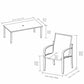 Agio Maxwell 7 Piece Sling Dining Set + Cover