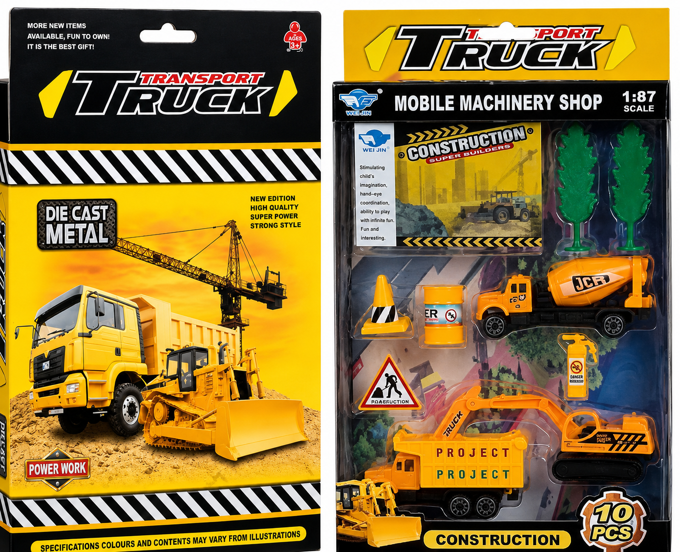 Ensemble de 10 voitures de chantier Big-Daddy