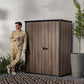 Keter Rosewood 4Ft 6" X 2Ft 4" (1.4 X 0.7M) 1,415 Litre Vertical Storage Shed with Shelves
