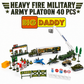 Peloton militaire Big-Daddy Heavy Fire de 40 pièces
