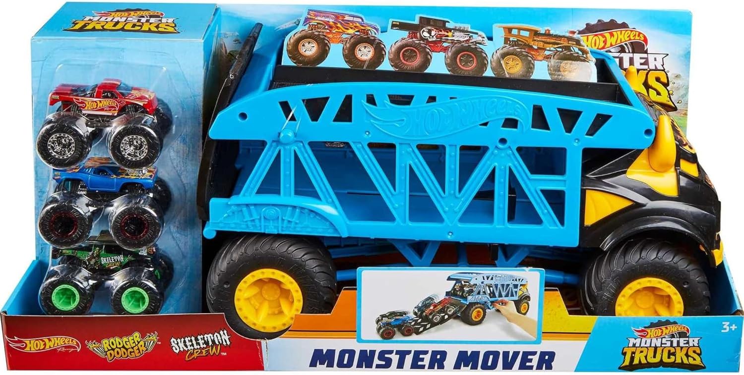 Hot Wheels Monster Trucks Monster Mover +3 Trucks Vehicle image 4