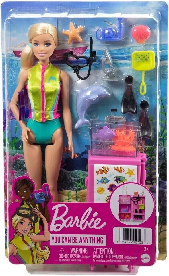 Barbie Marine Biologist Doll and Accessories Mobile Lab image 0