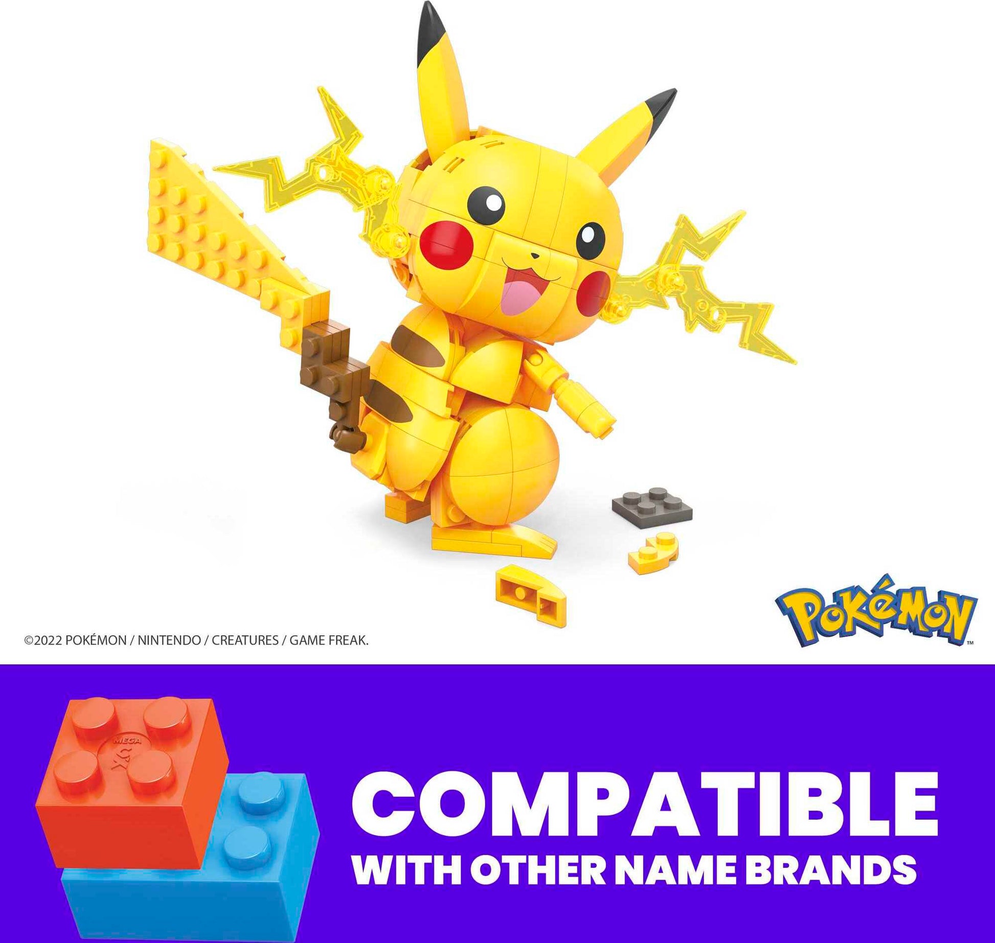 MEGA Pokémon Building Toy Kit Pikachu (211 Pieces) With 1 Action Figure image 4